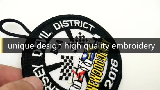 Custom Logo Embroidery Badge /Embroidered Patch Clothing Label