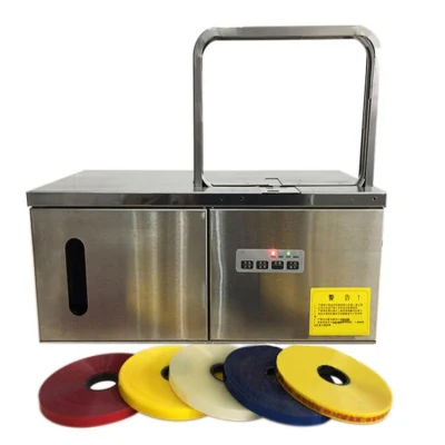 Vegetable Strapping Machine Portable Vegetable Tape Binding Wrapping Bundling Banding Strapping Machine